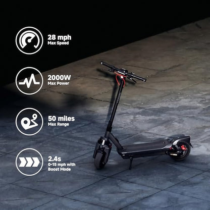 High-Speed Electric Scooter – 45KM/H Top Speed | 80KM Long Range | Dual Motor | Off-Road Tires | Foldable & Portable