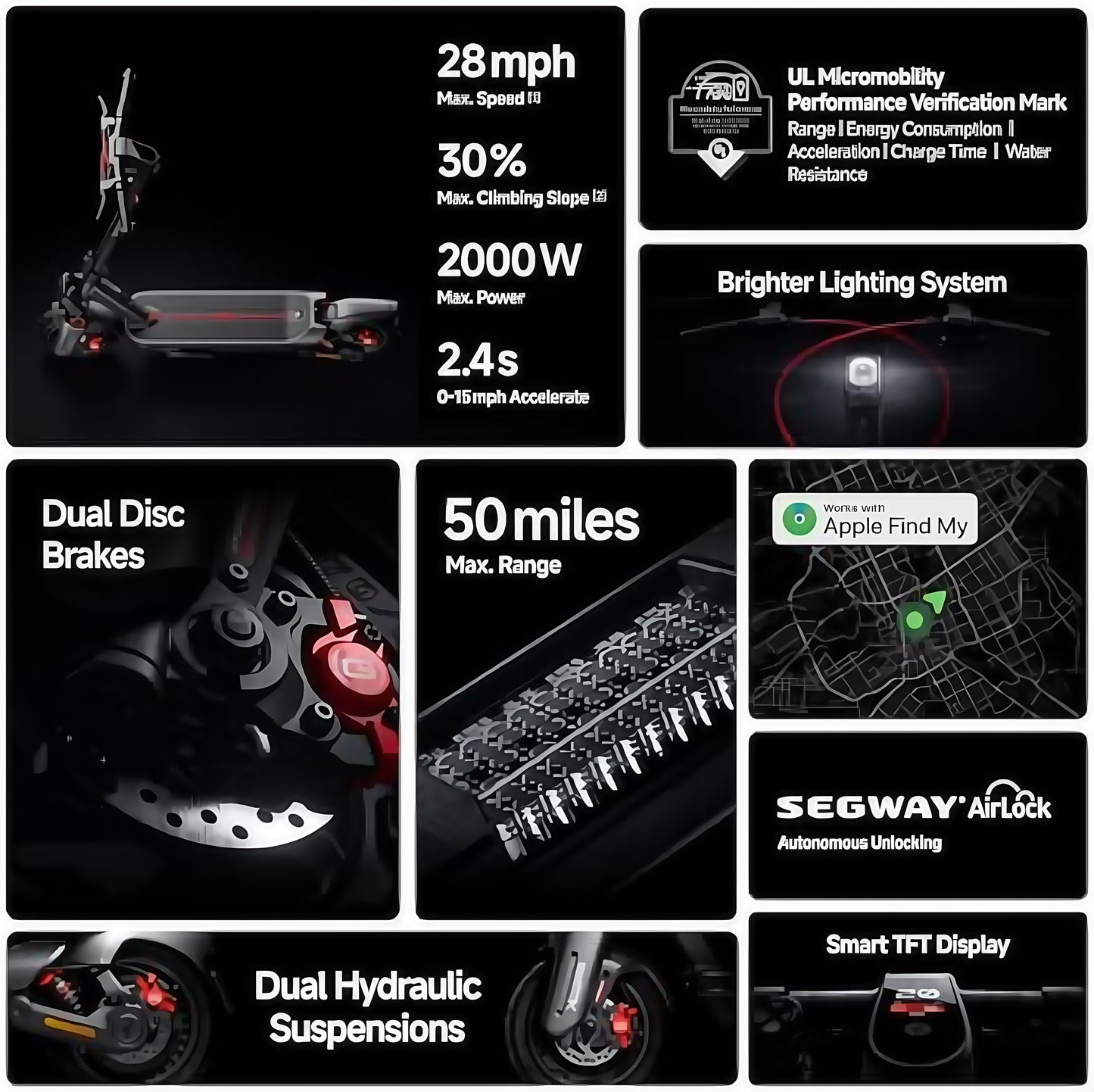 High-Speed Electric Scooter – 45KM/H Top Speed | 80KM Long Range | Dual Motor | Off-Road Tires | Foldable & Portable
